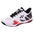 Buty do badmintona Yonex Power Cushion Eclipsion Z3 Wide (stabilność, szerokie) białe/czarne/czerwone męskie